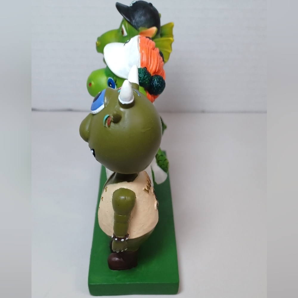 VTG Rare Dayton Dragons Baseball Triple Mascot Figurine Bobblehead Set - Picture 5 of 12